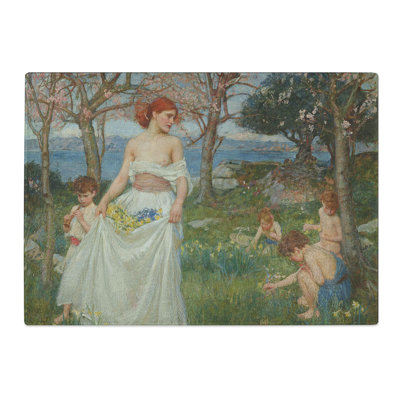 A Song of Springtime by John William Waterhouse Chopping Board