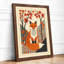 Fox Among Maples Japandi - Framed Print-898743305-898743304
