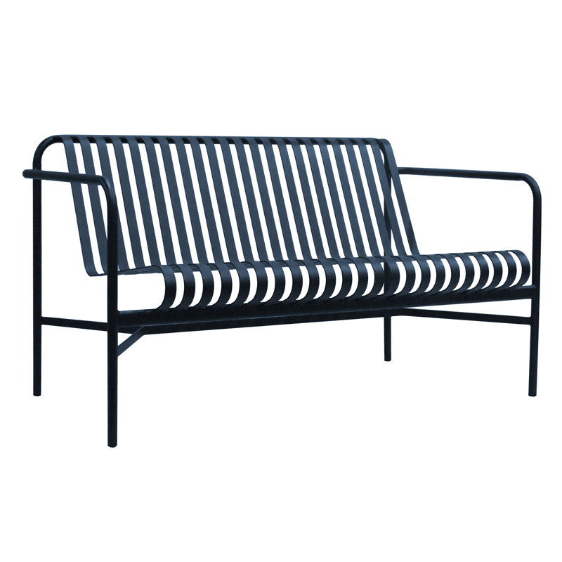 Causeuse d'extérieur Abra de 53,35 po de largeur, Bleu foncé