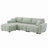 Jadier 110" Modular Boneless Sectional Sofa-728586901
