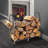 Handcrafted Arch Fireplace Log Rack