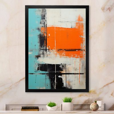 «Serene Submission Of Time Minimal Abstract I», peinture murale abstraite