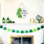 Figurine suspendue en forme de couronne de trèfle en bois pour la fête de la Saint-Patrick, décoration de porte Happy St. Patrick's Day