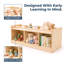 Étagère de rangement avec miroir Guidewill® Montessori