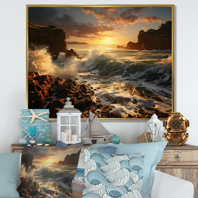 «Berislava Rocky Beach Elemental Encounter», reproduction sur toile