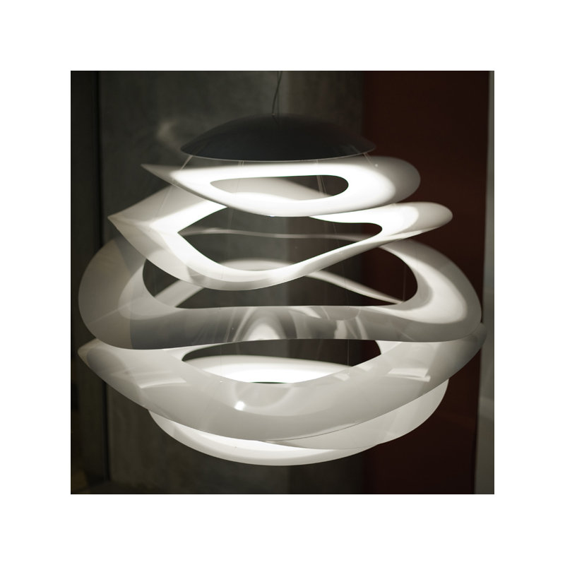 Lustre géométrique unique à 1 lumière Buckle, H 27,5 po x l 27,5 po x P 27,5 po