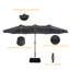 Parasol de patio 15 pi avec base et DEL 15 pi-88606173