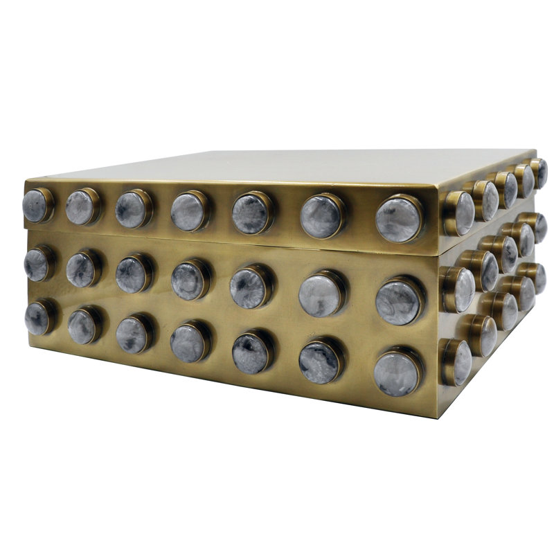 Alba Decorative Box, 5.25" H x 13.25" W x 10.25" D