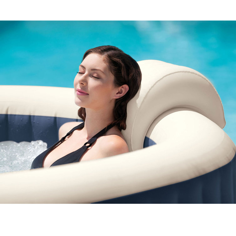 Intex PureSpa Plus 6 Person Portable Durable Inflatable Hot Tub Bubble Jet  Spa with Tablet and Mobile Phone Tray Accessory, Cobalt Blue