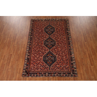 Antique Vegetable Dye Traditional Area Rug 6x9