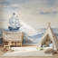 Papier peint ciel nuageux ciel couvert amovible-883665965-883665974