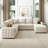 Hildur U-Shaped Sectional Sofa Bed Pull Out Sleeper Couch With Storage Chaise-1069298294