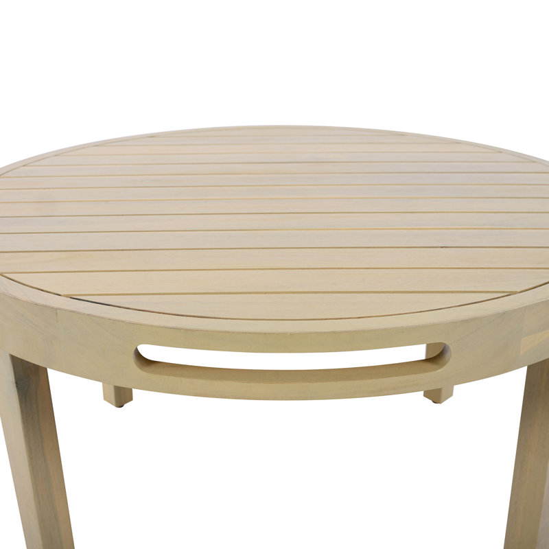Ensemble de conversation d'extérieur 2 pièces en bois d'acacia avec corde et coussins tissés à la main Loisada