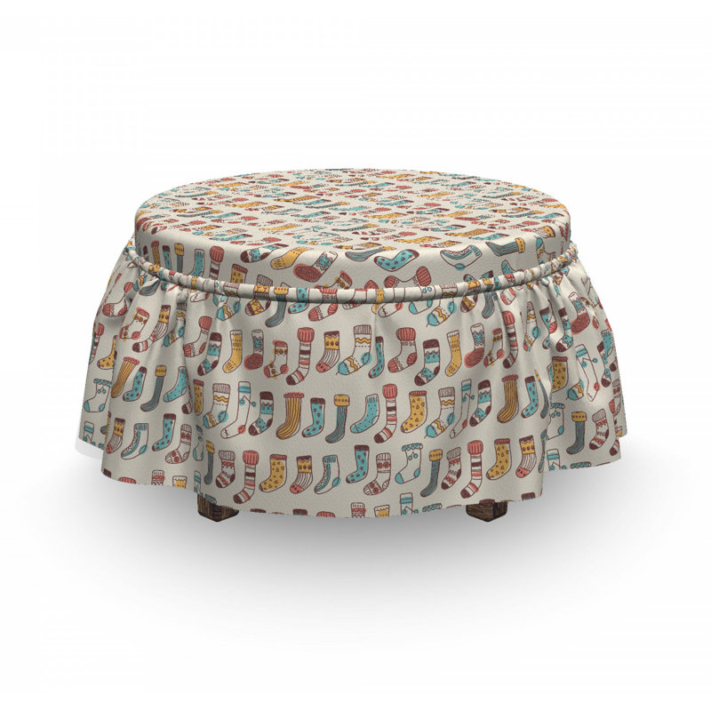 Housse pour repose-pieds doodle socks