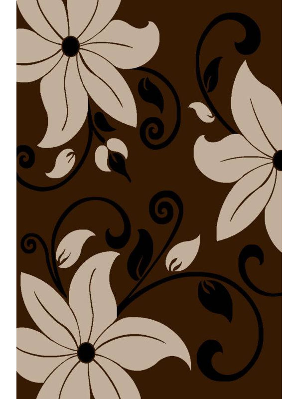Tapis chocolat, 5'2" x 7'2"
