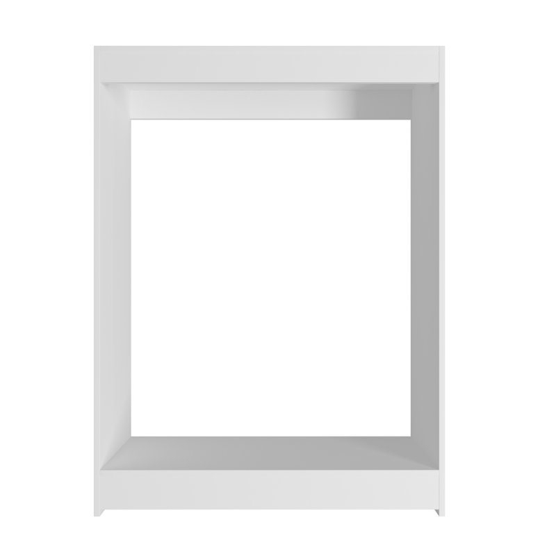 Double Hanging Closet Unit Closet System, 46" x 34.5" x 14", White