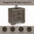 Lynnville 2-Drawer Nightstand in Weathered Gray