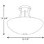 Plafonnier semi-encastré 2 lumières 12,875 po Carilynn-698547639