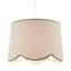 21cm H Fabric Drum Lamp Shade ( No Direct Attachment Method ) in Green