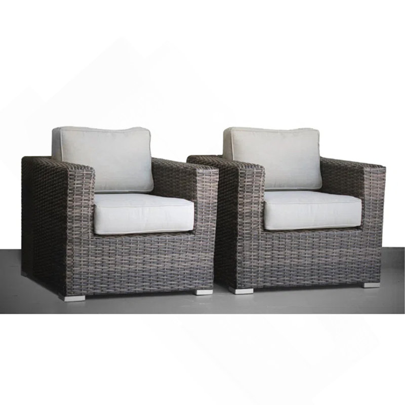 Comfort-Ready Fully Assembled Patio Chair With Plush Cushions – Ideal For Outdoor Relaxation