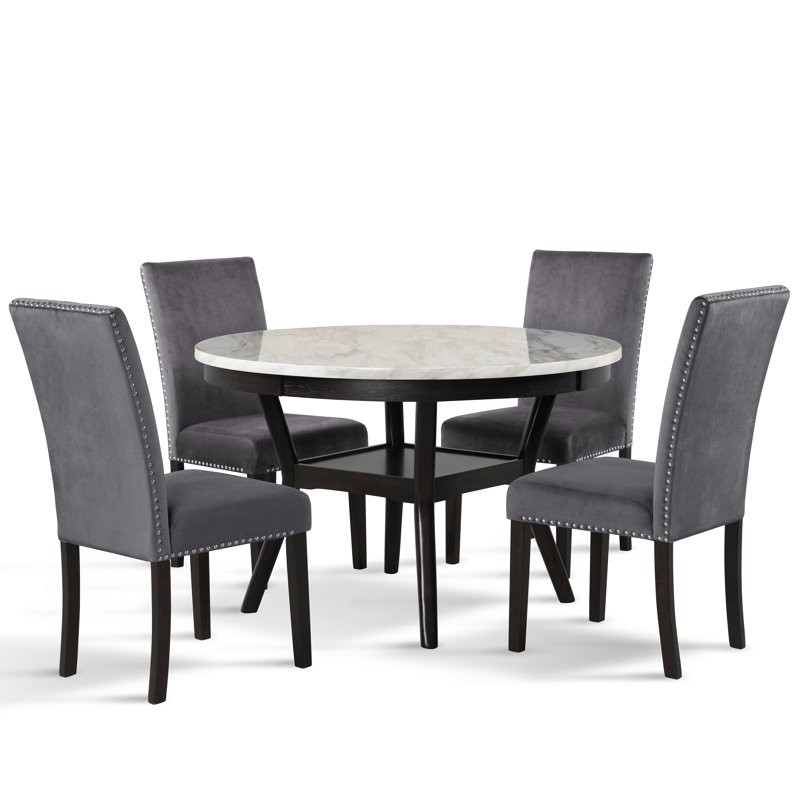 Ensemble repas pour 4 personnes Ebeling, Gris