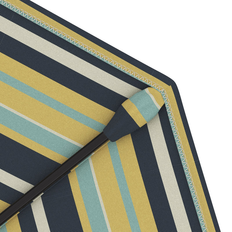 Parasol de marché 9 pi Junerose, Captiva Admiral - Pacifica Premium, Hammertone gris foncé