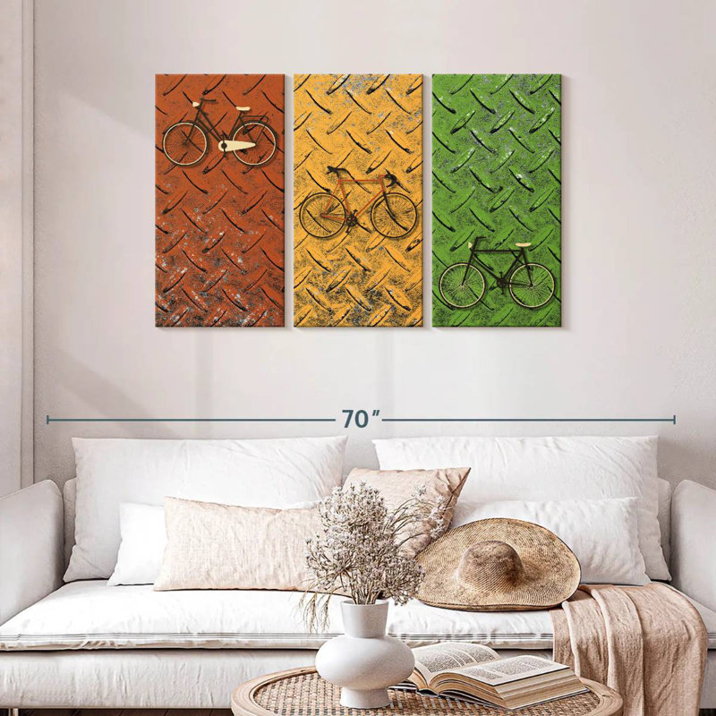 Mehar Bicycle Set, 28" H x 45" W
