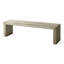 Banc de salle à manger en bois gris et taupe, inspiré, cadre de 63 po, durable, esthétique d'assemblage minimal, long et facile à assembler