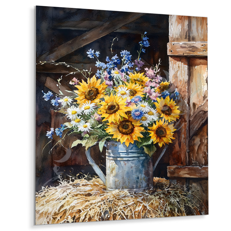 Perri - Bouquets assortis, impressions sur métal, H 40 po x l 30 po