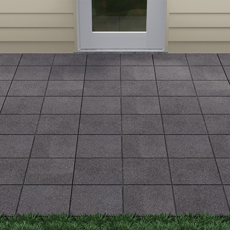 Pavé plat 12 po GroundSmart - (12), Gris