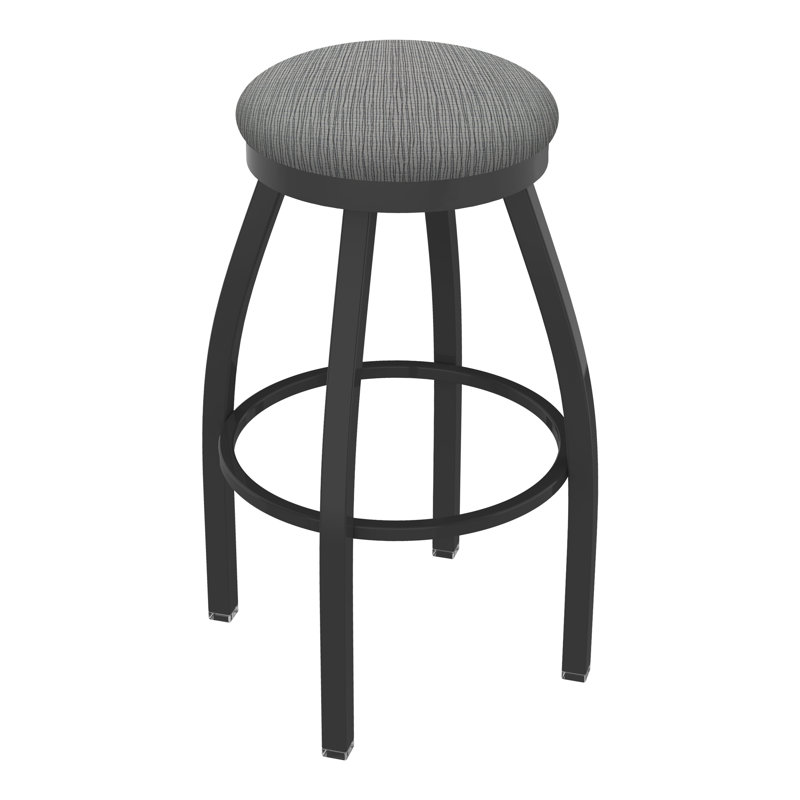Tabouret pivotant80280 Misha, Tissu - alpin graphique, Étain, Tabouret de comptoir (assise de 25 po de hauteur)