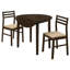 Ensemble de table de salle à manger 3 pièces Beggs Cappuccino-739316396