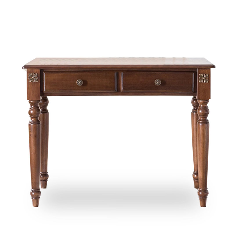 Bureau American Retro avec deux tiroirs
