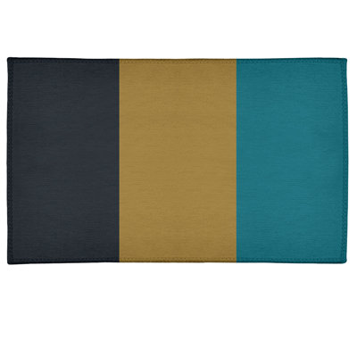 Tapis à rayures de football jaune jacksonville