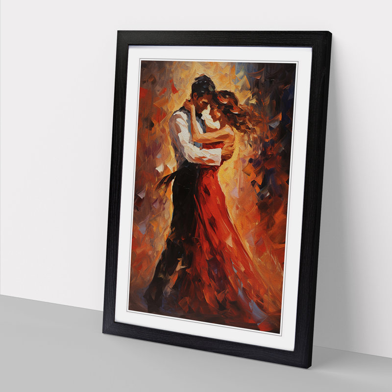 Single Picture Frame Print on Wood, 34cm H x 25cm W, Black Framed