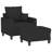  Sofa Chair With Footstool Black-1138348153-1138348039