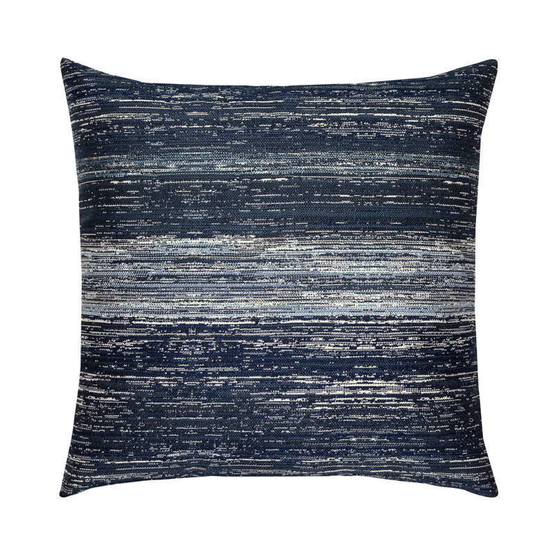 Textured Throw Square Outdoor Pillow Cover & Insert by Elaine Smith, Indigo, 22"H x 22"W