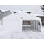 Abri pour deux voitures de luxe Gazebo Penguin 6 m x 6 m - Blanc