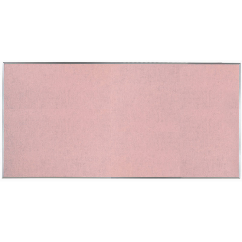 Tableau d'affichage mural en toile de jute, 48 po x 96 po, Rose