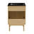 Classe 24" Freestanding Bathroom Vanity in Natural Oak with Black 3-Hole Centerset Sink Top-106955646-106955645