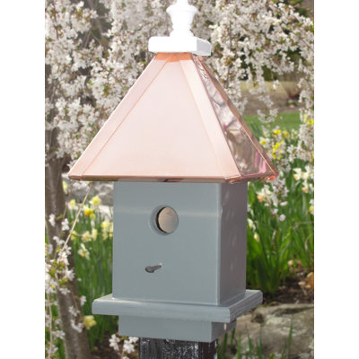Jaxx 19'' H x 9'' W x 9'' D Post Birdhouse
