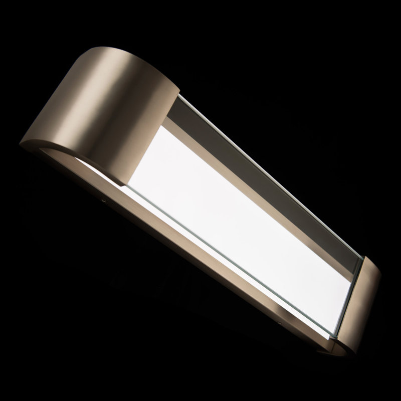 Strattford Dimmable LED Bath and Wall Light Bar, Aged Brass, 22" W