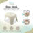  Kids Non-Slip Step Stool Toddler Helper for Bathroom, Relax Beige-1352723505