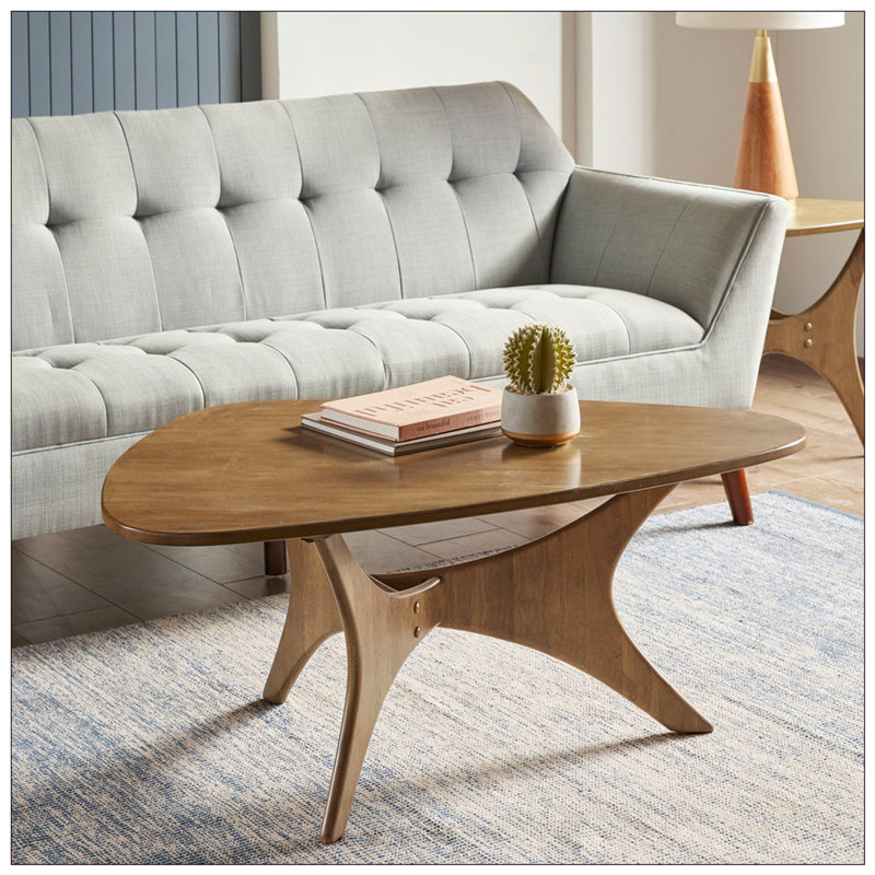 Table basse Kaio, Marron clair, H 17,25 po x L 40 po x l 27 po