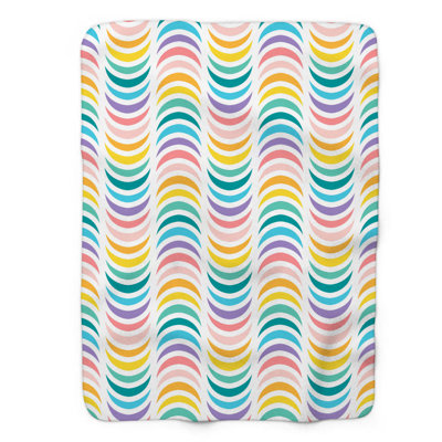 Couverture en sherpa de qualité supérieure 1 pièce Gentle Arc