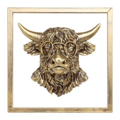 Resin Animals Sculptures Head Wall Hanging Decoration