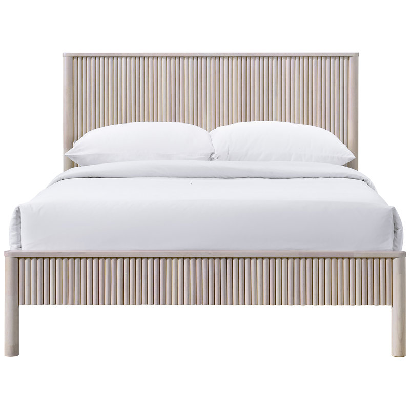 Kirsty Solid Wood Bed, Natural, King