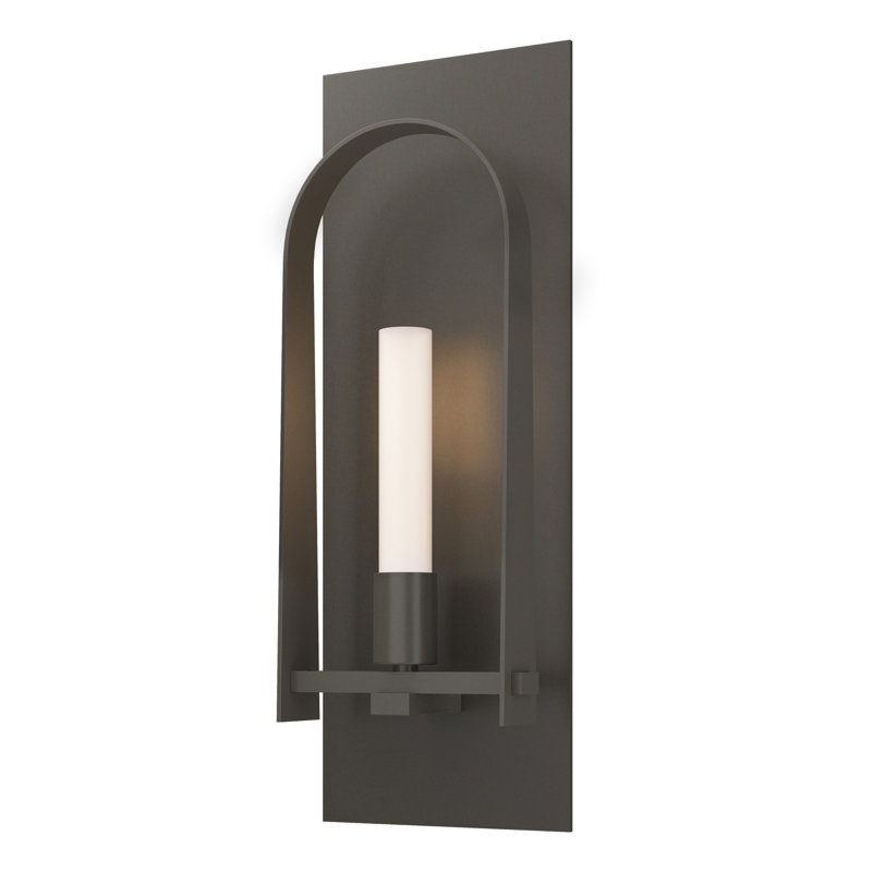 Triomphe 1 - Light Steel Armed Sconce, Dark Smoke, Bronze