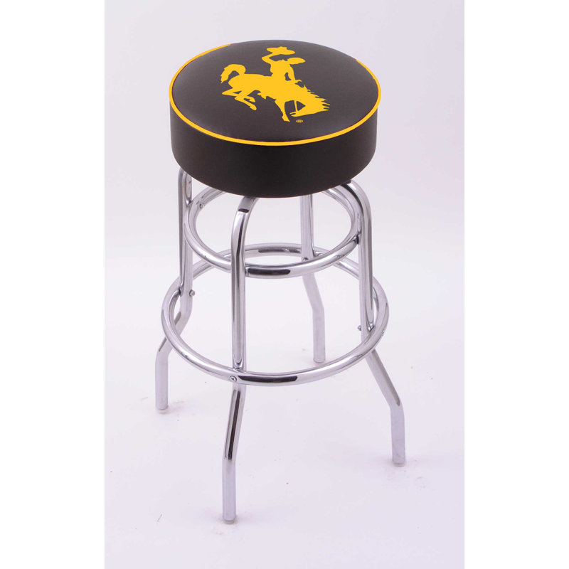 NCAA Swivel Bar & Counter Stool, Bar Stool (30" Seat Height), Wyoming