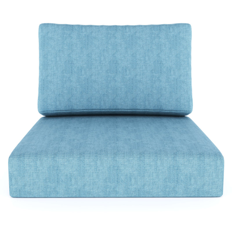 Amala Sunbrella® Outdoor Deep Seating Cushion, Sunbrella® Cast Horizon Plainweave, 28.5" W x 28.5" D